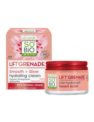 Crema hidratante Lift'Grenade SO'BiO étic disponible en Naturcosmetika