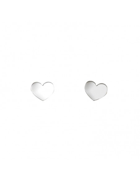 PENDIENTES CORAZON PLATA