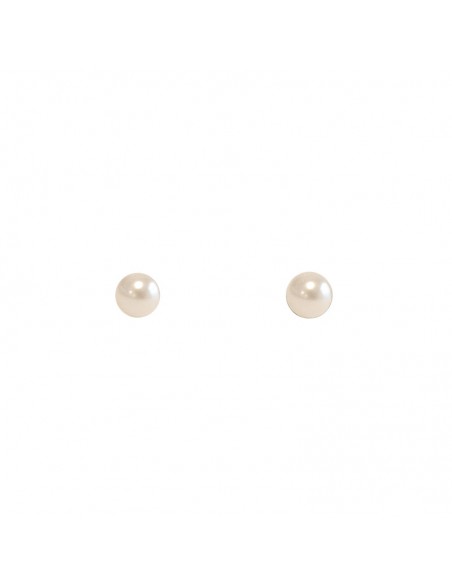 PENDIENTES PERLA PLANA CREAM