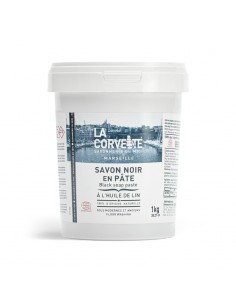 PASTA JABON NEGRO ACEITE DE LINO