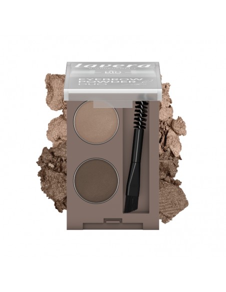 Kit de polvos para las cejas y el pincel lavera