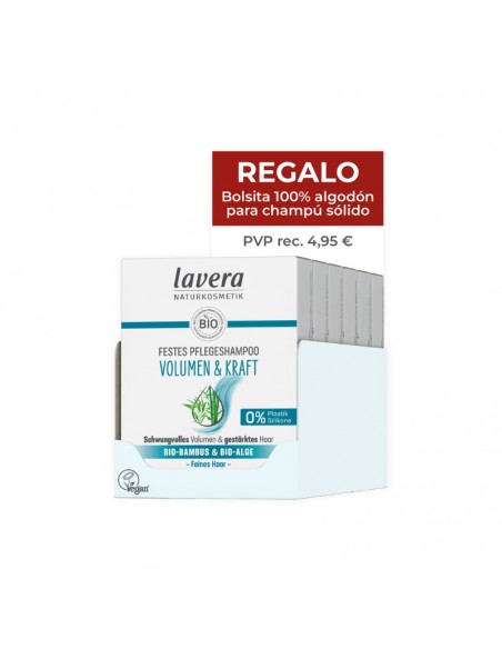 CHAMPU SOLIDO VOLUMEN Y FUERZA LAVERA