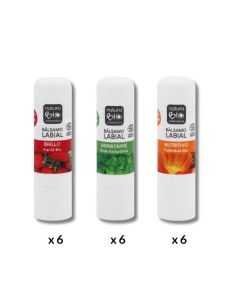 DISPLAY BÁLSAMOS LABIALES PLÁSTICO 18 uds NATURABIO COSMETICS 10% 2