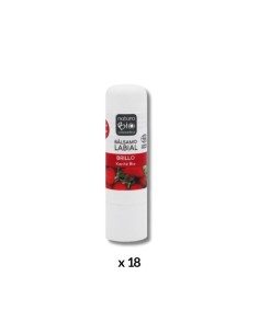 DISPLAY BÁLSAMO LABIAL BRILLO PLÁSTICO 18 uds. NATURABIO COSMETICS 10%