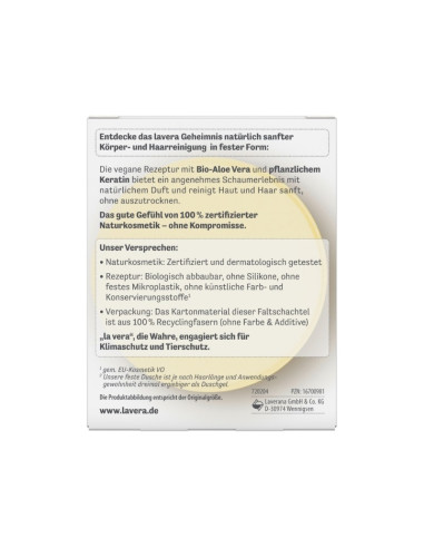 GEL DUCHA & CHAMPU SOLIDO 2 EN 1 HIDRATANTE BASIS SENSITVE LAVERA