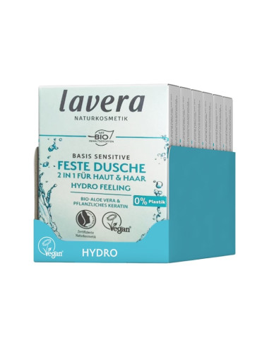 GEL DUCHA & CHAMPU SOLIDO 2 EN 1 HIDRATANTE BASIS SENSITVE LAVERA