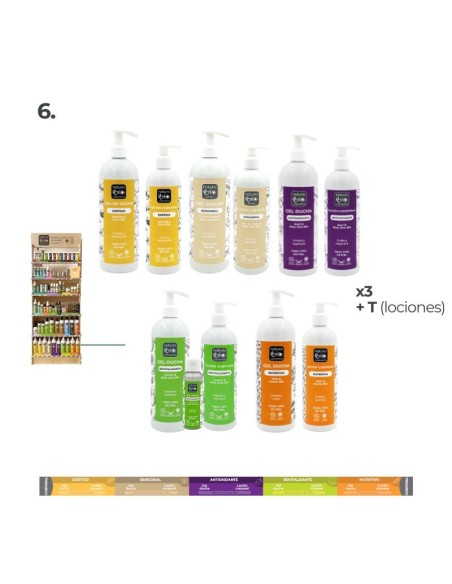 DISPLAY COMPLETO 256 uds. NATURABIO COSMETICS 10% REGALO BOLSAS