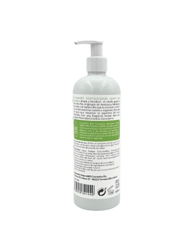 CHAMPÚ FORTALECEDOR ROMERO & ALOE VERA BIO HAPPYBIO