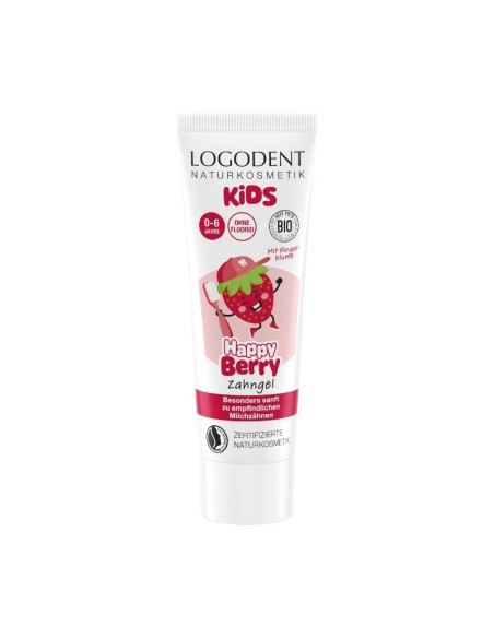 DENTIFRICO NIÑOS FRESA HAPPY BERRY SIN FLUOR LOGONA