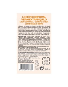 Loción corporal Verano tranquilo 100 ml de NaturaBIO Cosmetics disponible en Naturcosmetika. 2