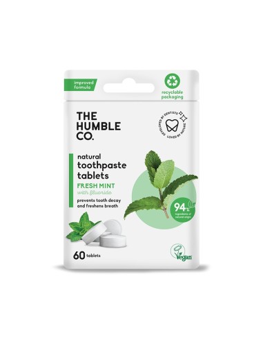 PASTILLAS DENTIFRICAS CON FLUOR-MENTA 60UND
