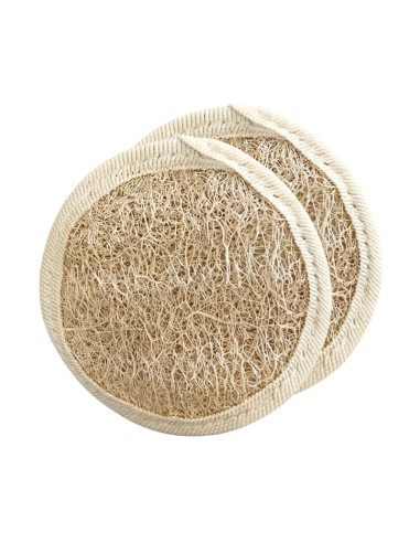 DISCO FACIAL LUFA ALGODON 2 ud