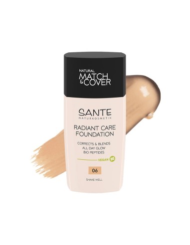 MAQUILLAJE FLUIDO RADIANT CARE 06 WARM BEIGE SANTE