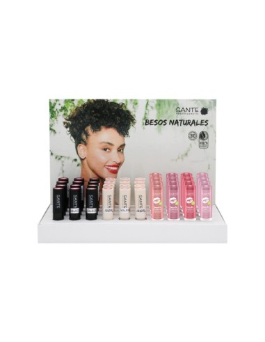 DISPLAY MAQUILLAJE LABIOS  30 uds. SANTE 10% dto.