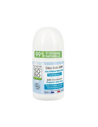 DESODORANTE 24h TOLERANCIA  ALOE VERA BIO