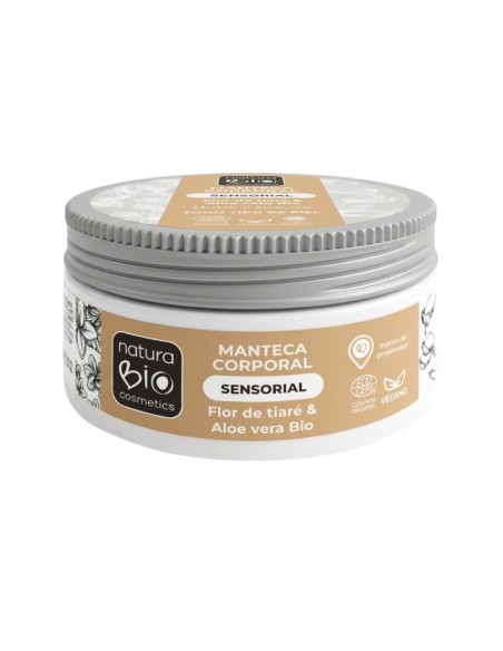 MANTECA CORPORAL SENSORIAL FLOR DE TIARE Y ALOE VERA BIO NATURABIO