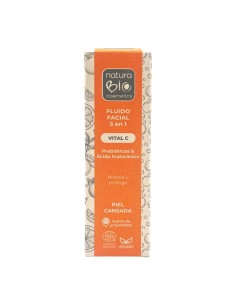 FLUIDO FACIAL 5 EN 1 VITAL C PREBIOTICOS & ACIDO HIALURONICO NATURABIO COSMETICS 2