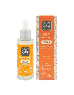 SERUM FACIAL HIDRATANTE VITAL C PREBIOTICOS & ACIDO HIALURONICO NATURABIO COSMETICS 2