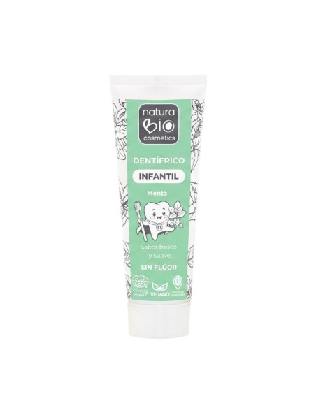 DENTIFRICO INFANTIL 75ml CON FLUOR  MENTA NATURABIO
