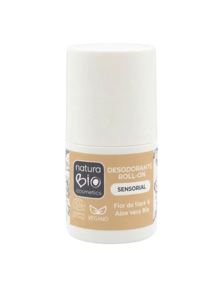 DESODORANTE ROLL-ON SENSORIAL FLOR DE TIARÉ & ALOE VERA NATURABIO