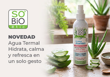 Agua termal hidrata, calma y refrresca So'BiO