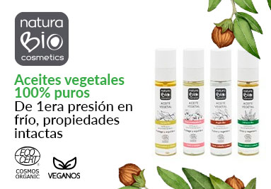Aceite vegetal 100% puros NaturaBIO Cosmetics