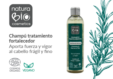 Champ&uacute; tratamiento fortalecedor Bio de NaturaBIO Cosmetics 