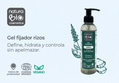 Gel fijador rizos, naturaBIO Cosmetics