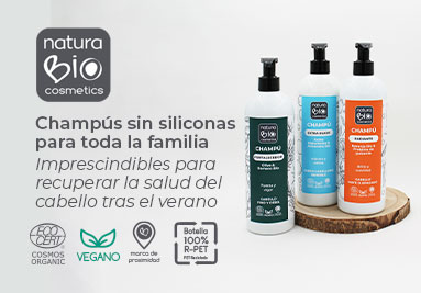 Champ&uacute;s naturales de NaturaBIO Cosmetics